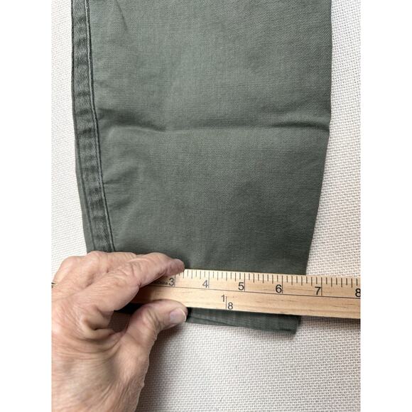 Pistola Women's Straight Leg Capri Pant SZ 33 Stretch Army Green Utility Grunge - Picture 8 of 13